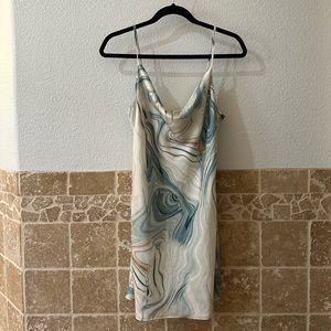 Know One Cares Marble slip dress size M